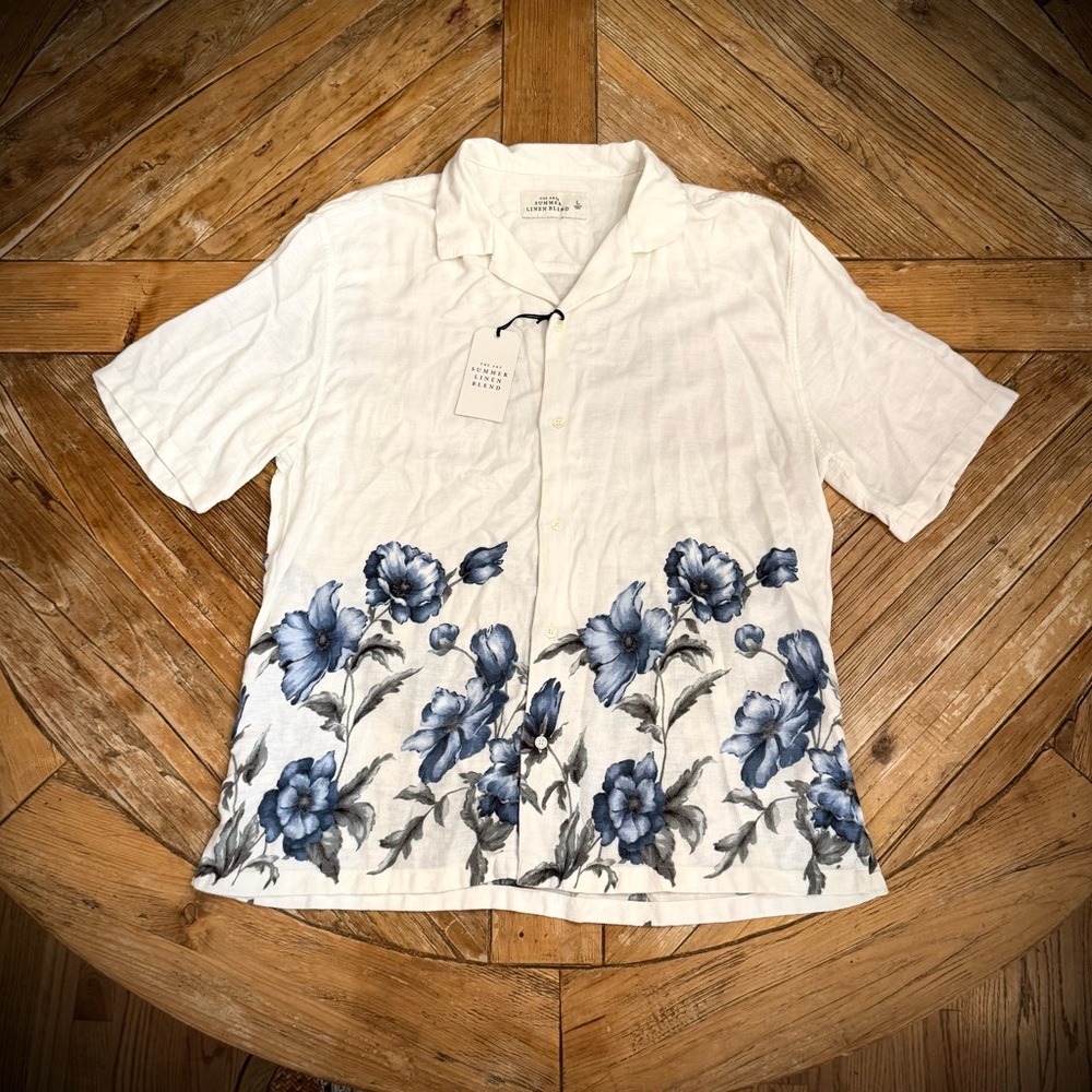 Brand New Abercrombie & Fitch Summer Linen Blend Shirt